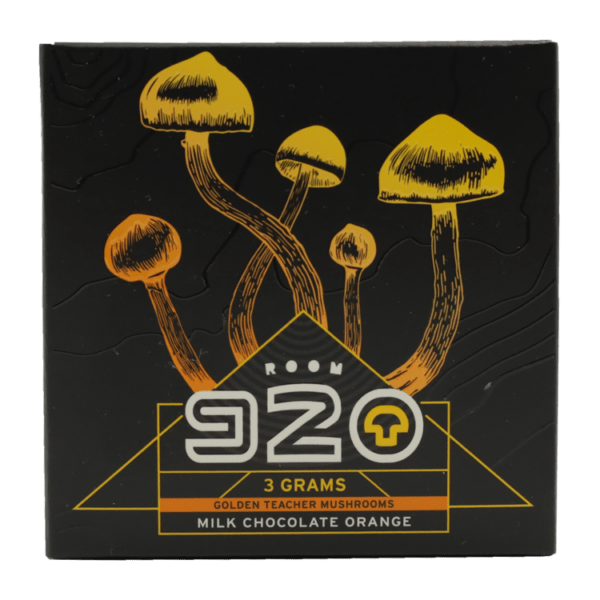 Room 920 - Mushroom Chocolate Bar - Milk Chocolate Orange - 3 grams | Get Magic Mushrooms Canada