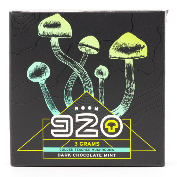 Room 920 - Mushroom Chocolate Bar - Dark Chocolate Mint - 3 grams | Get Magic Mushrooms Canada