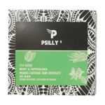 Psilly - Dark Chocolate Bar - Mint & Spirulina | Get Magic Mushrooms Canada