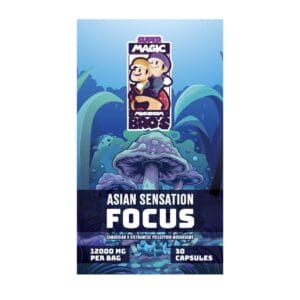 Super Magic Mushroom Bro’s - Asian Sensation FOCUS - 400MG Capsules | Get Magic Mushrooms Canada